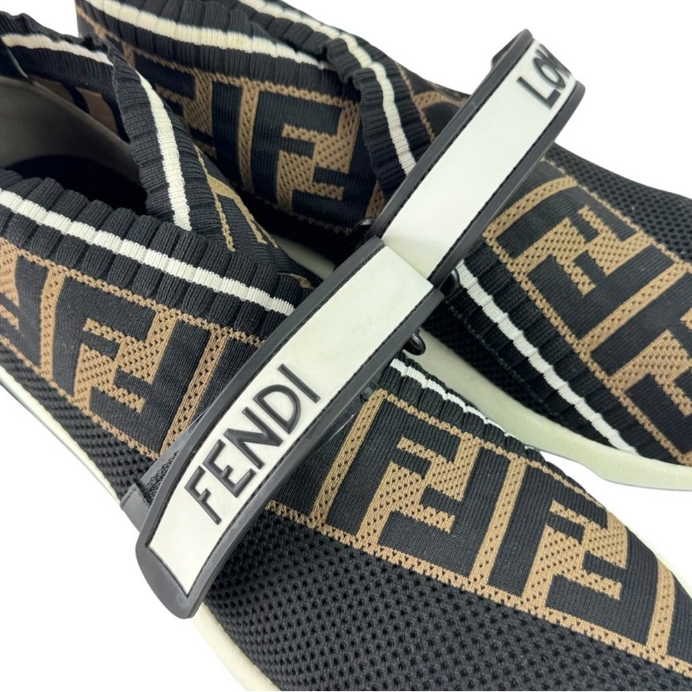Fendi Roma Sneaker Filato 1 Riga Banda - Picture 2 of 12